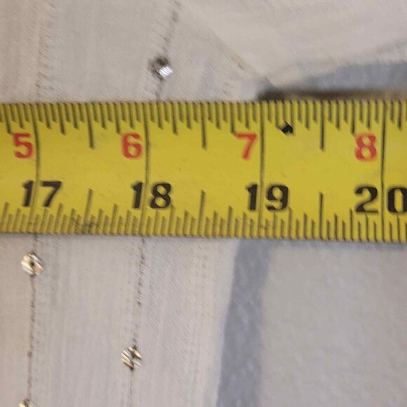 Anthropologie Feather & Bone Womens Button Up Top Size XS Striped Long Sleeve - Picture 7 of 7